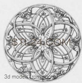 Розетки (ROSETTE_1660 -  | 3D model 3DSMAX / OBJ / STL) 3D модель для ЧПУ станка